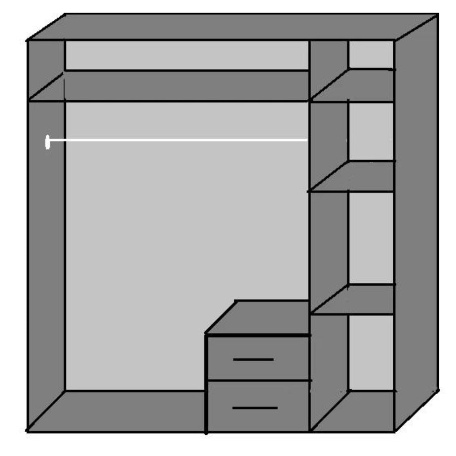 Durham Digi Steel 3 Door Mirrored Wardrobe - image 5