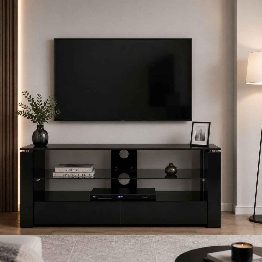 Hexham TV Stand with 2 Drawers and 3 Shelves