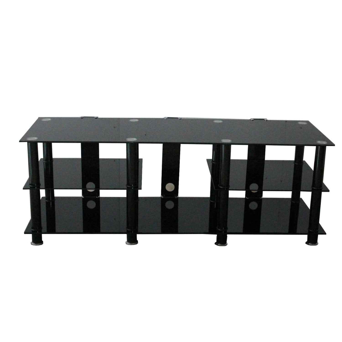 Oxford Large TV Stand 150cm in Black Glass