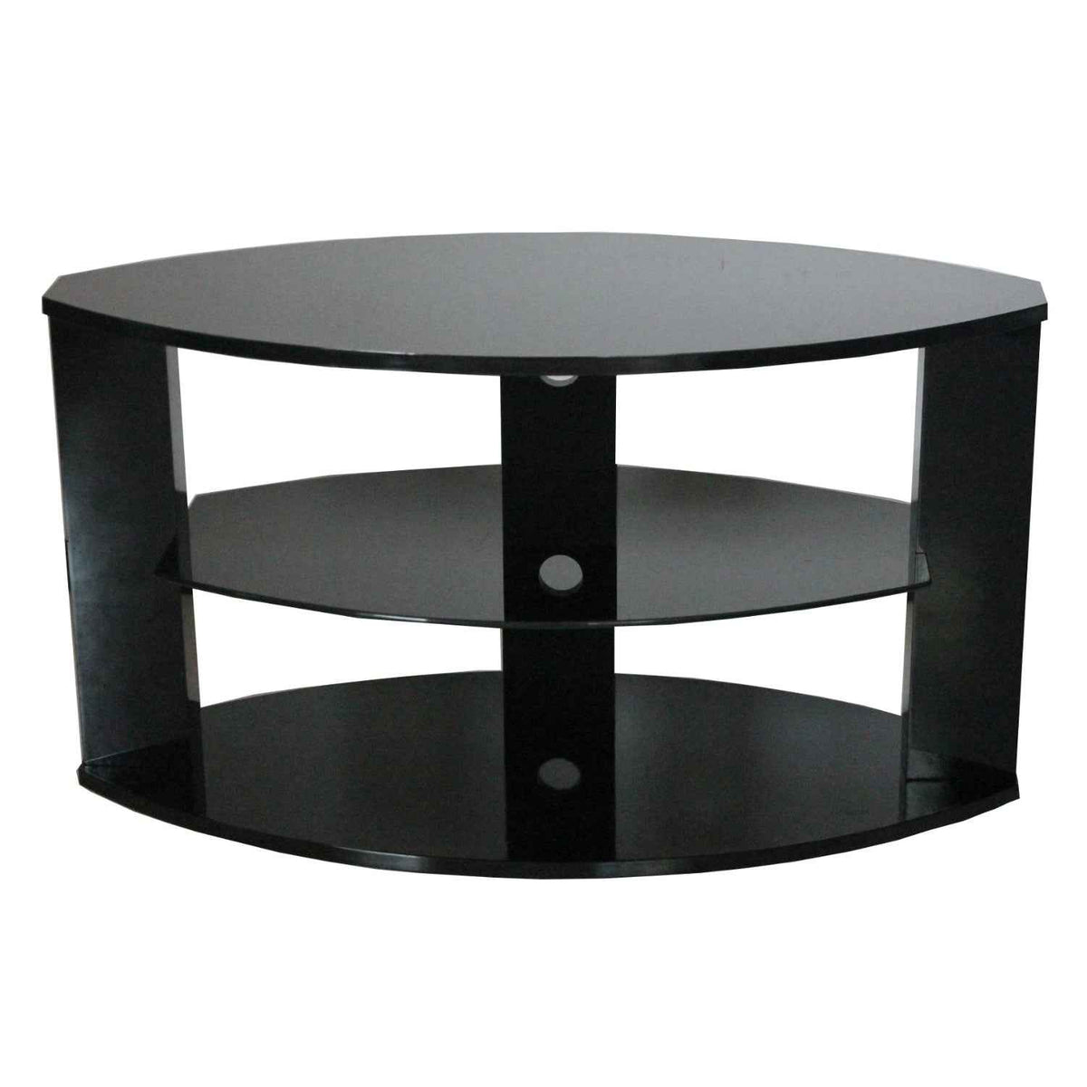 Otley Black 3 Shelf TV Stand 100cm