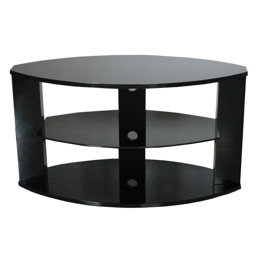 Otley Black 3 Shelf TV Stand 100cm