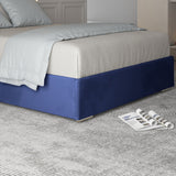 Repose Upholstered Soft Velvet Metal Designer Bed Frame