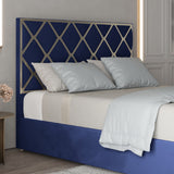 Repose Upholstered Soft Velvet Metal Designer Bed Frame