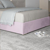 Repose Upholstered Soft Velvet Metal Designer Bed Frame