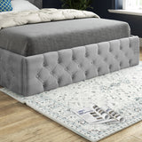 Wayno Straight Winged Upholstered Soft Velvet Designer Bed Frame