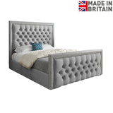 Rincon Glitter Border Upholstered Soft Velvet Designer Bed Frame