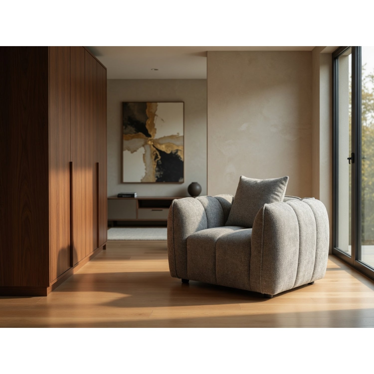 Venice Sofa Armchair in Mocha