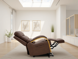 Vigo Electric Reclining Chair In Brown
