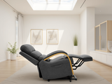 Vigo Electric Reclining Chair In Grey