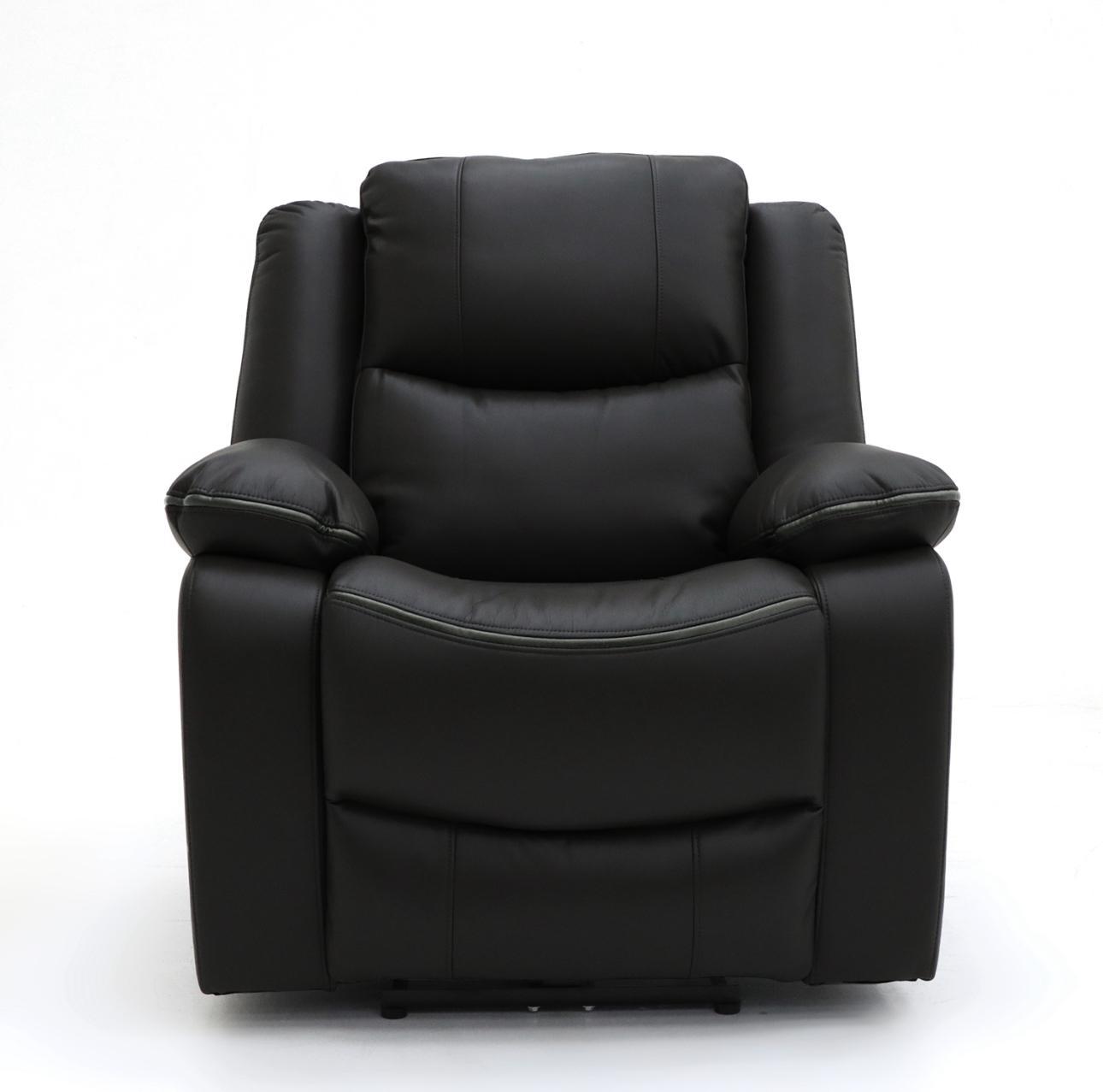 Harald Electric Recliner Sofa Armchair In Black