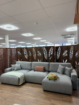 Luma Sofa U Shape Corner In Grey