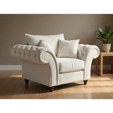 Windsor Fullback Sofa Armchair in Stone