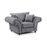 Windsor Fullback Sofa Armchair in Grey