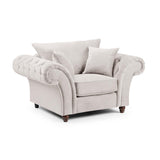 Windsor Fullback Sofa Armchair in Stone