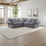Windsor Fullback Large Corner Sofa In Grey