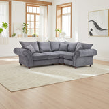 Windsor Fullback Right Hand Facing Corner Sofa In Grey