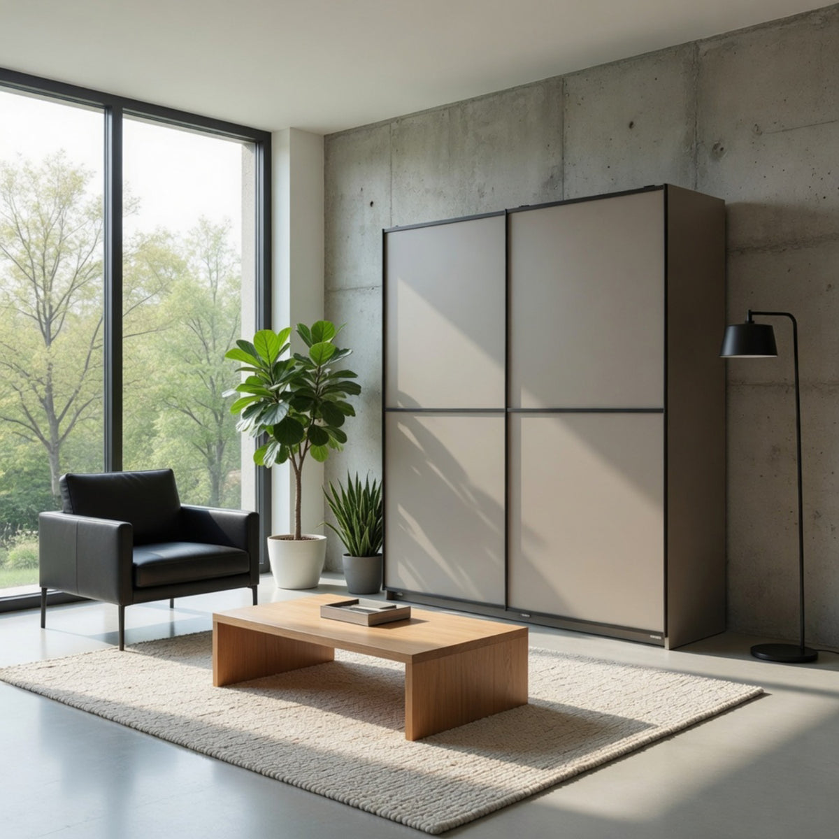 Ludlow 135cm Grey Sliding Door Wardrobe - image 7