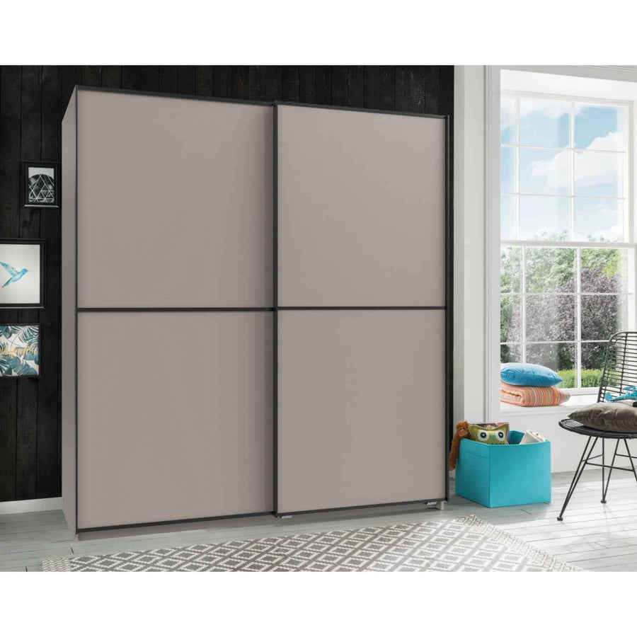 Ludlow 180cm Grey Sliding Door Wardrobe