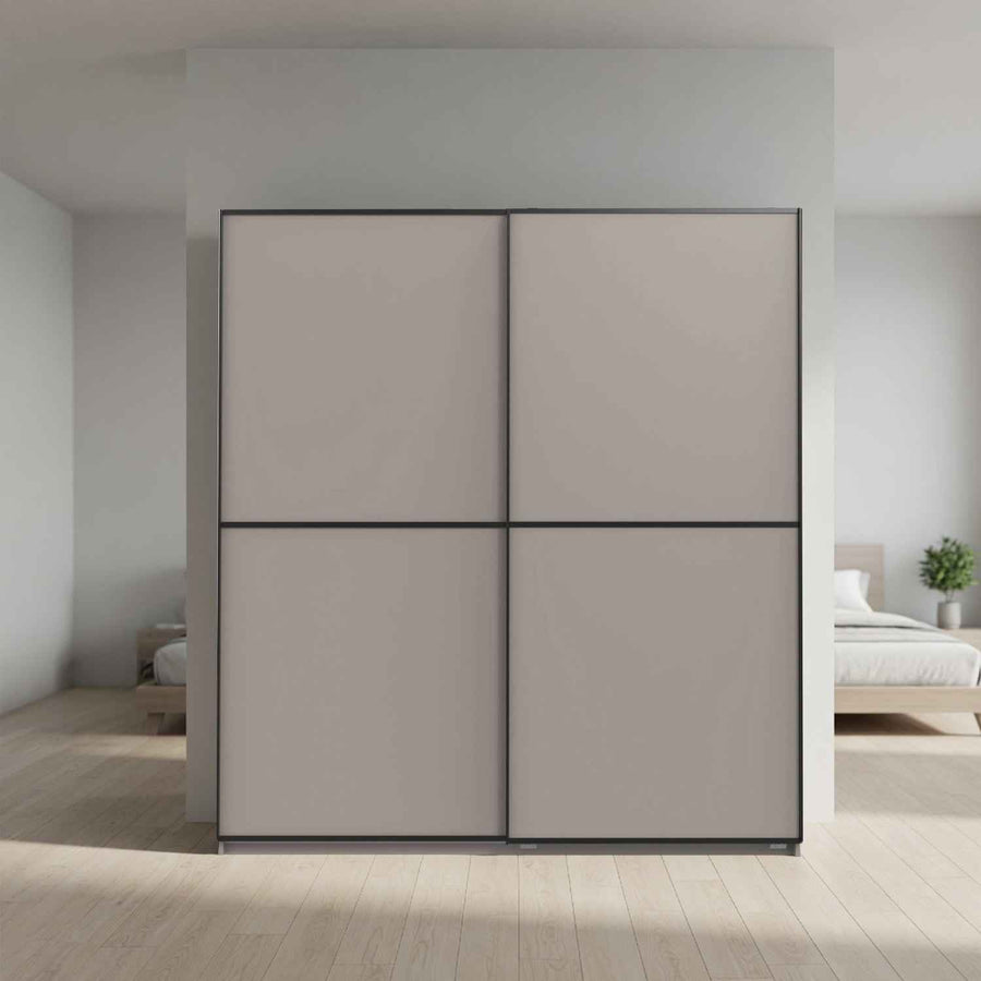 Ludlow 180cm Grey Sliding Door Wardrobe