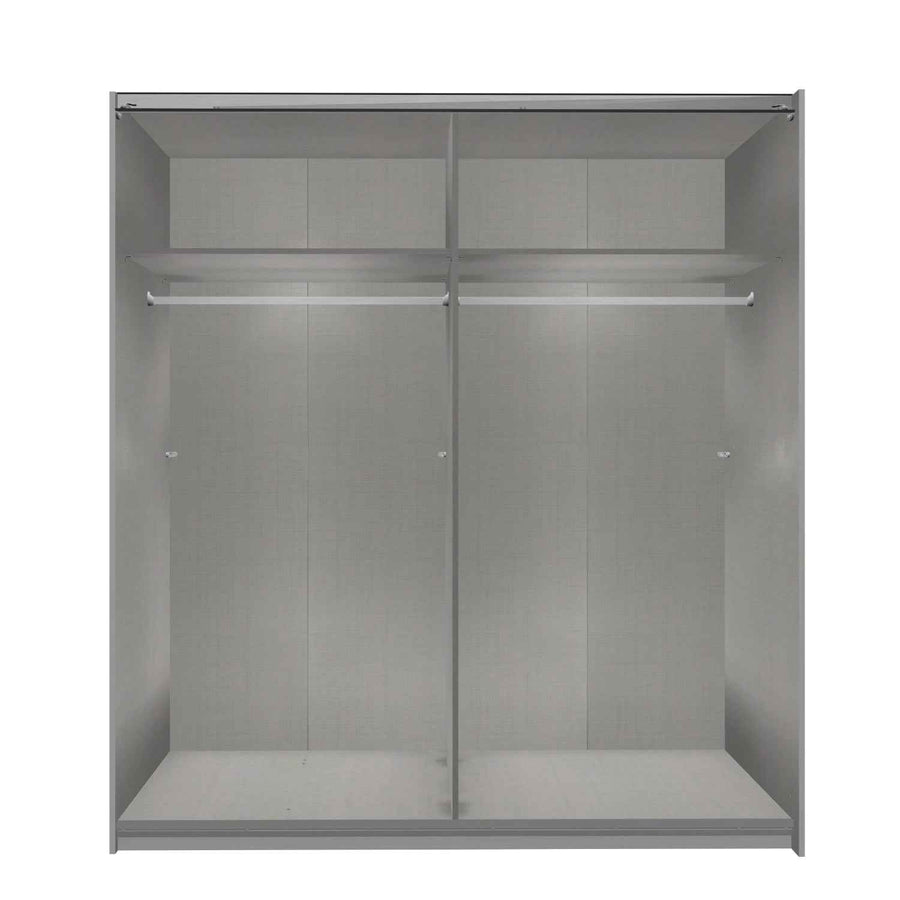 Ludlow 180cm Grey Sliding Door Wardrobe