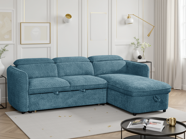 Capri Sofabed Universal Corner In Blue