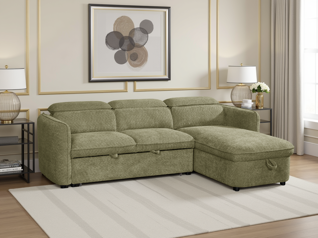 Capri Sofabed Universal Corner In Green