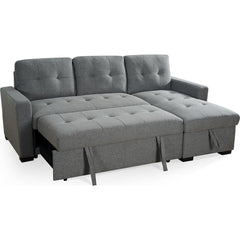 Alder Universal Fabric Corner Sofabed - Grey