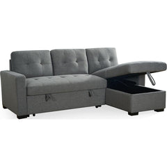 Alder Universal Fabric Corner Sofabed - Grey