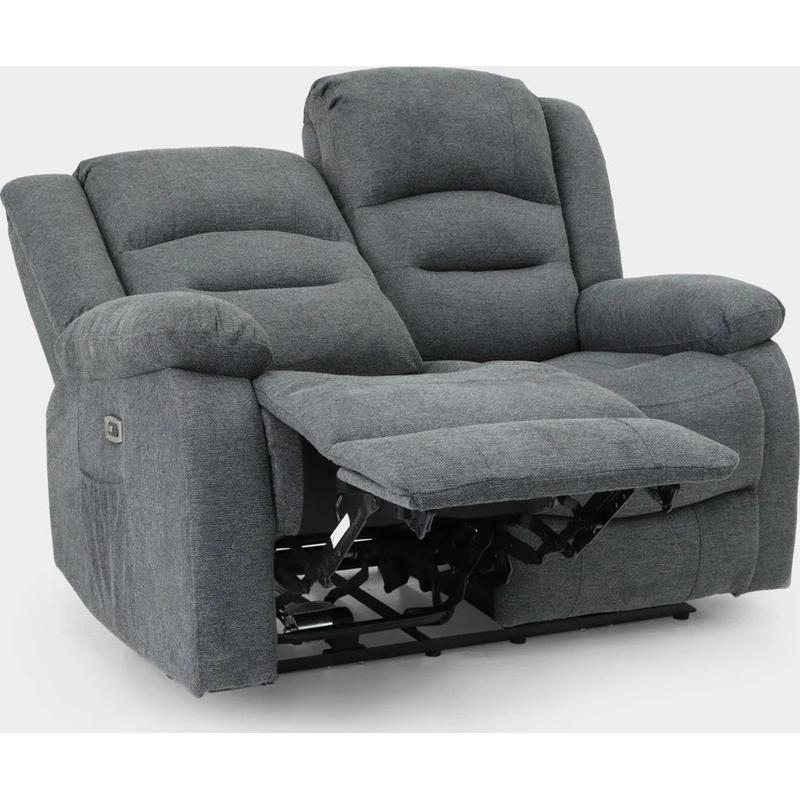 Alva Electric Recliner Sofa Graphite 2 Seater