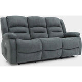 Alva Electric Recliner Sofa Graphite 3 Seater