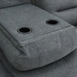 Alva Electric Recliner Sofa Graphite 3 Seater