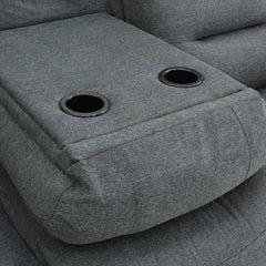 Alva Electric Recliner Sofa Graphite 3 Seater