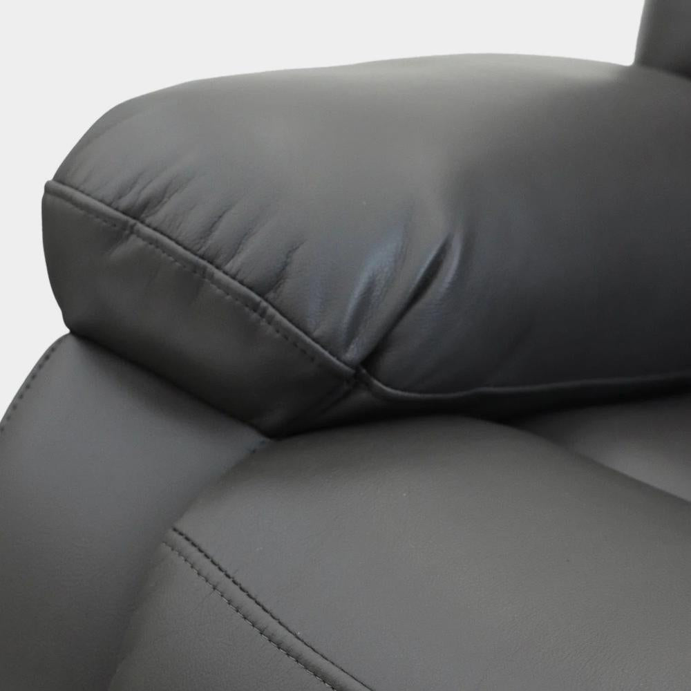 Alva Electric Recliner Sofa Grey 3 Seater