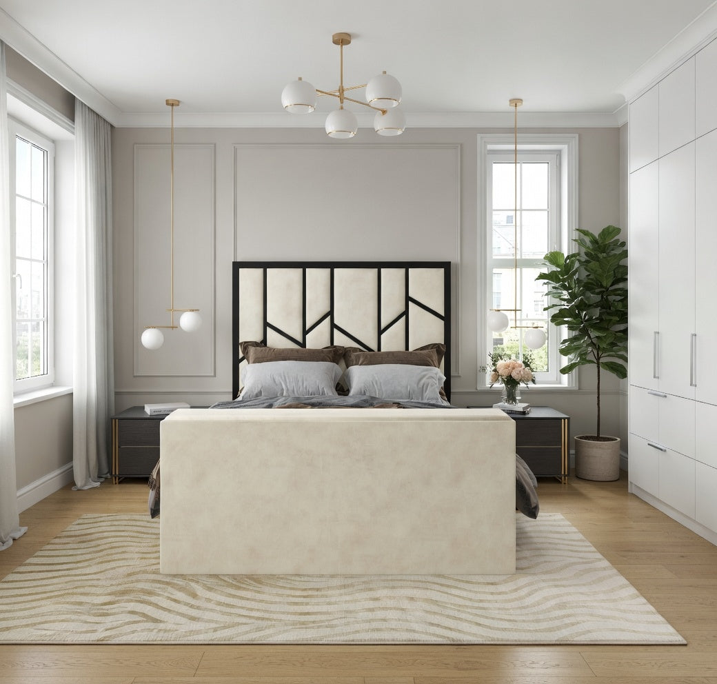 Sherlock Luxe Upholstered Television Bed Frame