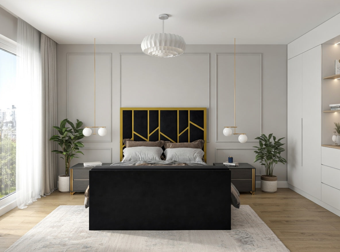 Sherlock Luxe Upholstered Television Bed Frame