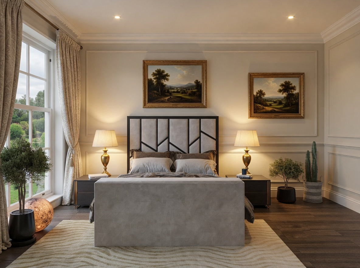 Sherlock Luxe Upholstered Television Bed Frame