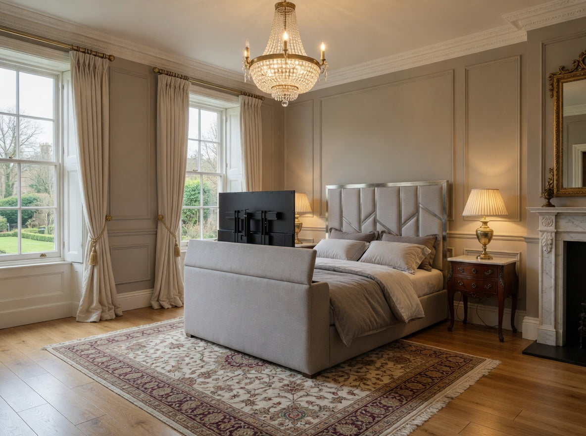 Sherlock Luxe Upholstered Television Bed Frame