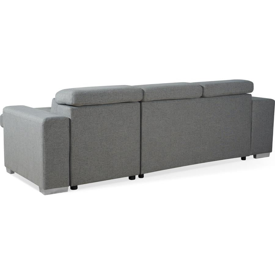 Artemis Universal Fabric Corner Sofabed In Grey