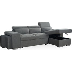 Artemis Universal Fabric Corner Sofabed - Grey