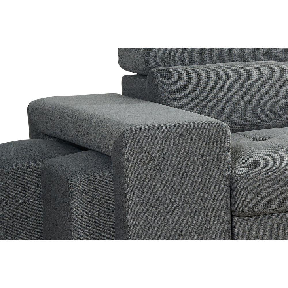 Artemis Universal Fabric Corner Sofabed In Grey