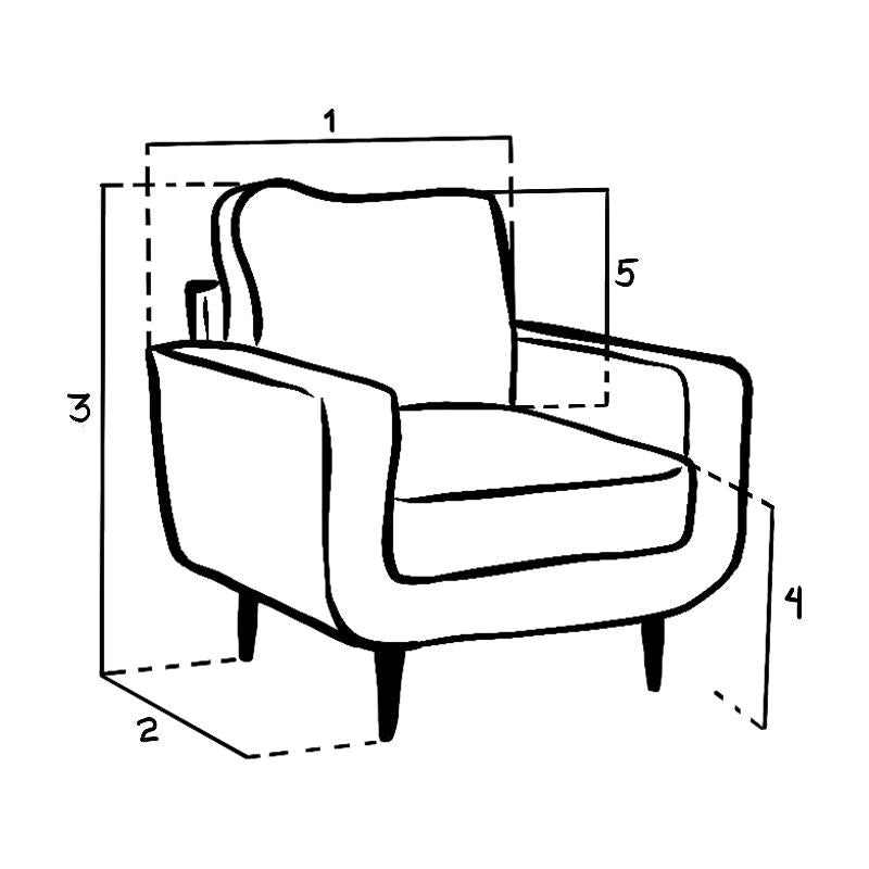 Aurora Sofa Armchair Grey