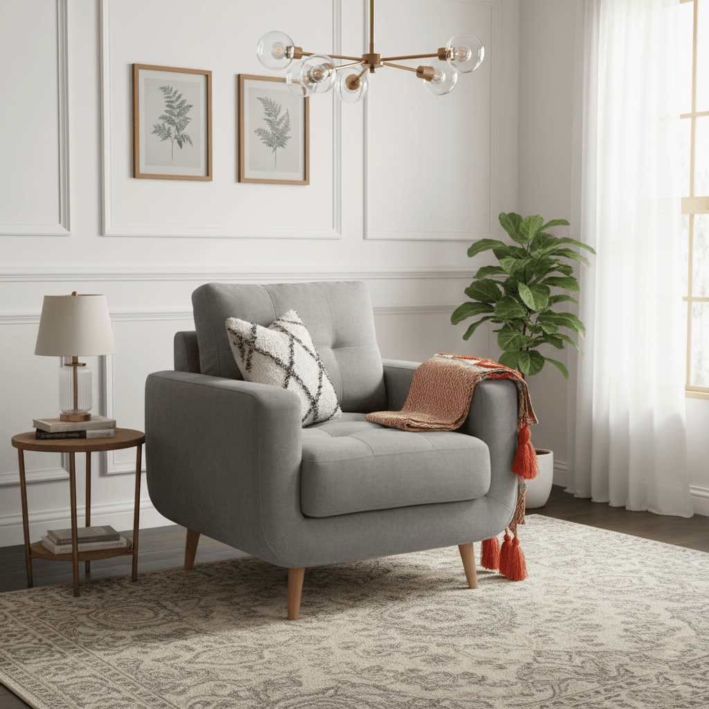 Aurora Sofa Armchair Grey