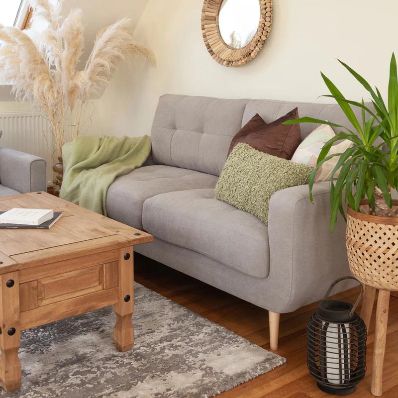 Aurora Grey 3 Seater Sofa