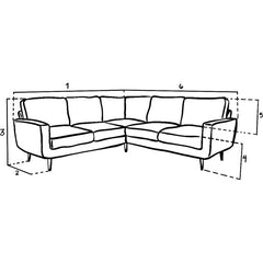 Aurora Grey Large Corner Sofa