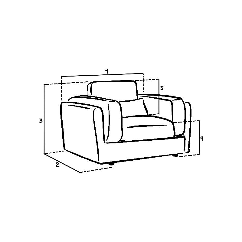 Bari Sofa Grey Armchair