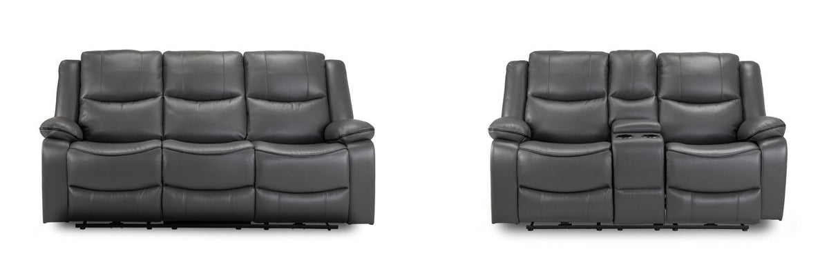 Harald Electric Recliner Sofa 3+2 Seater In Grey