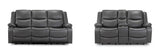 Harald Electric Recliner Sofa 3+2 Seater In Grey