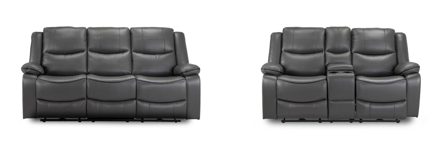 Harald Electric Recliner Sofa 3+2 Seater In Grey