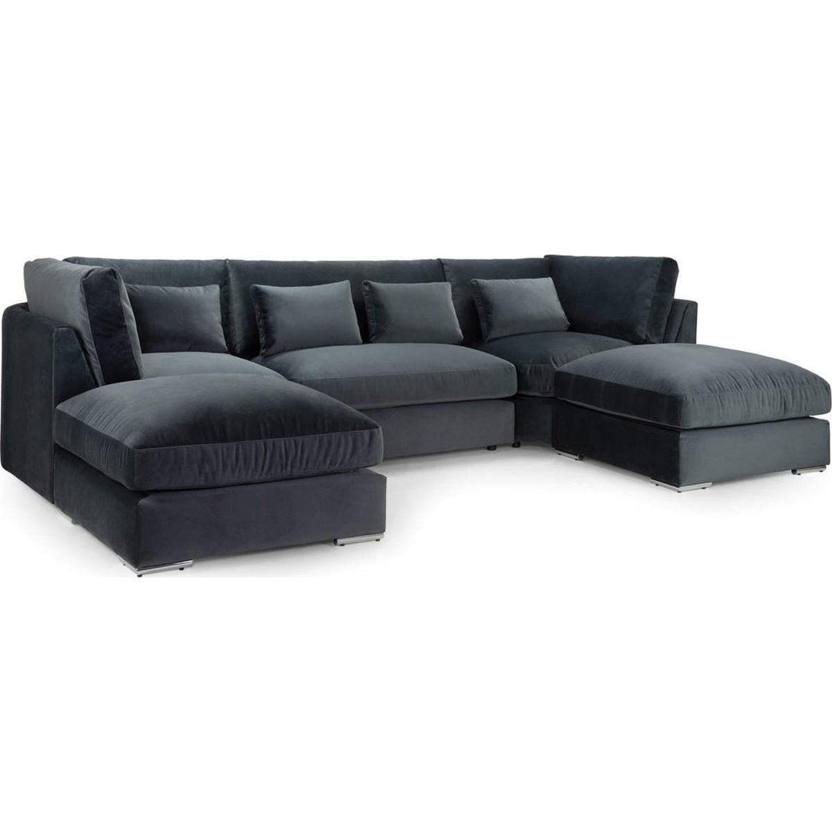 Belgravia Slate U Shape Corner Sofa