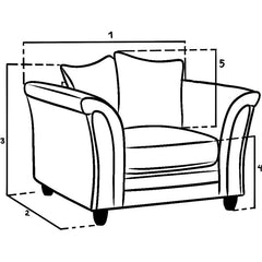 Bella Sofa Armchair Grey